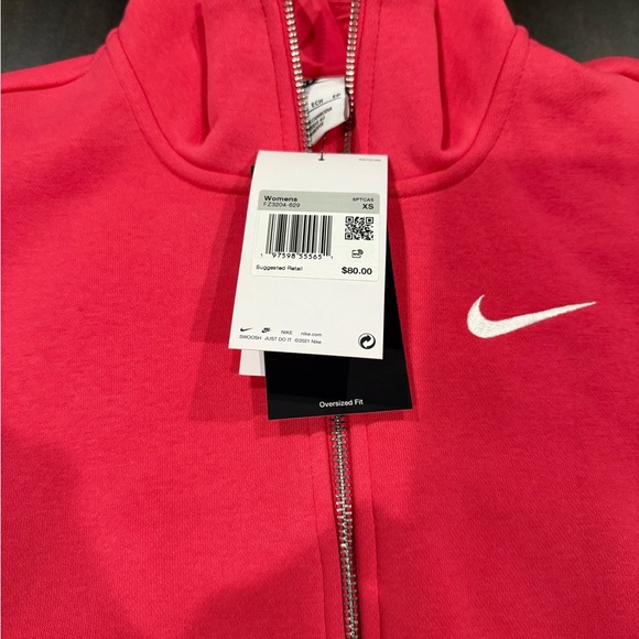 Nike Phoenix Fleece Oversized Zip Jacket Womens, Aster Pink - XS - Picture 5 of 5